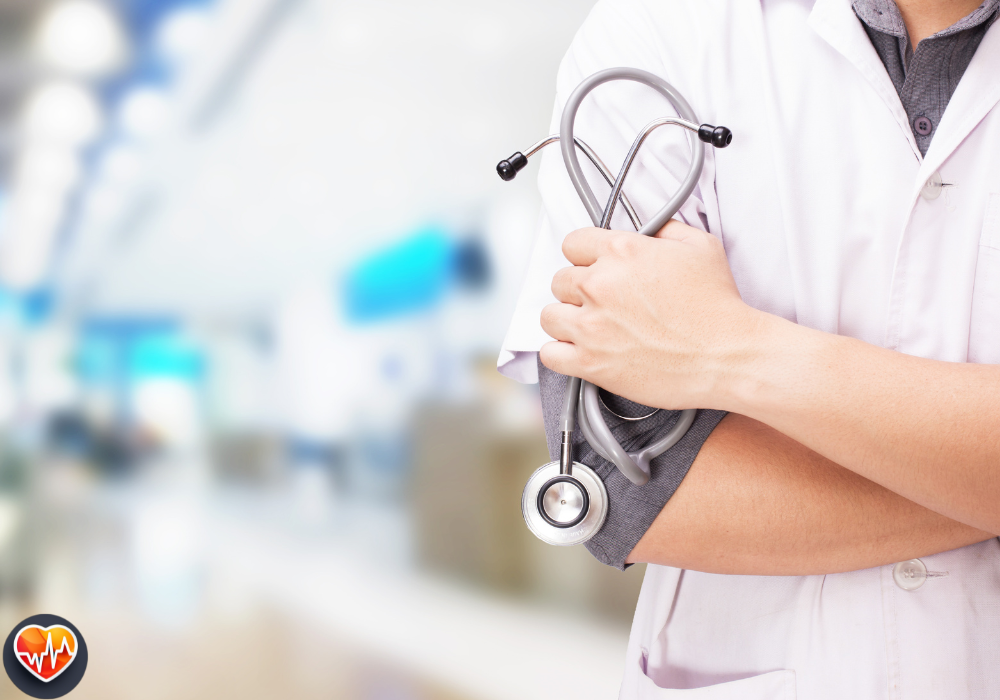 A man holding a stethoscope